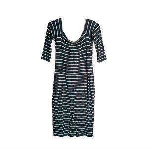 Black & White Midi Dress